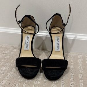 Jimmy Choo MISTY 100 Elegant Black Suede Heels